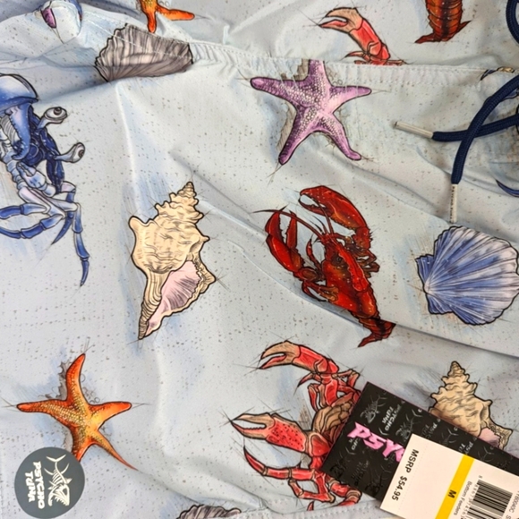 Mens M Swimsuit Psycho Tuna Board Shorts Medium Summer vacation swim tru… - Picture 8 of 10